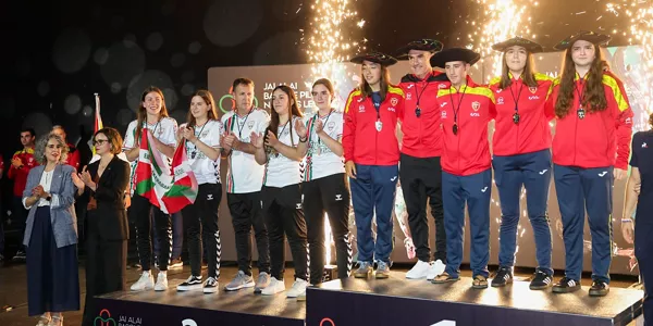 Podium de la Liga de Naciones. EFE