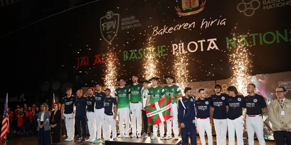 Podium de la Liga de Naciones. EFE