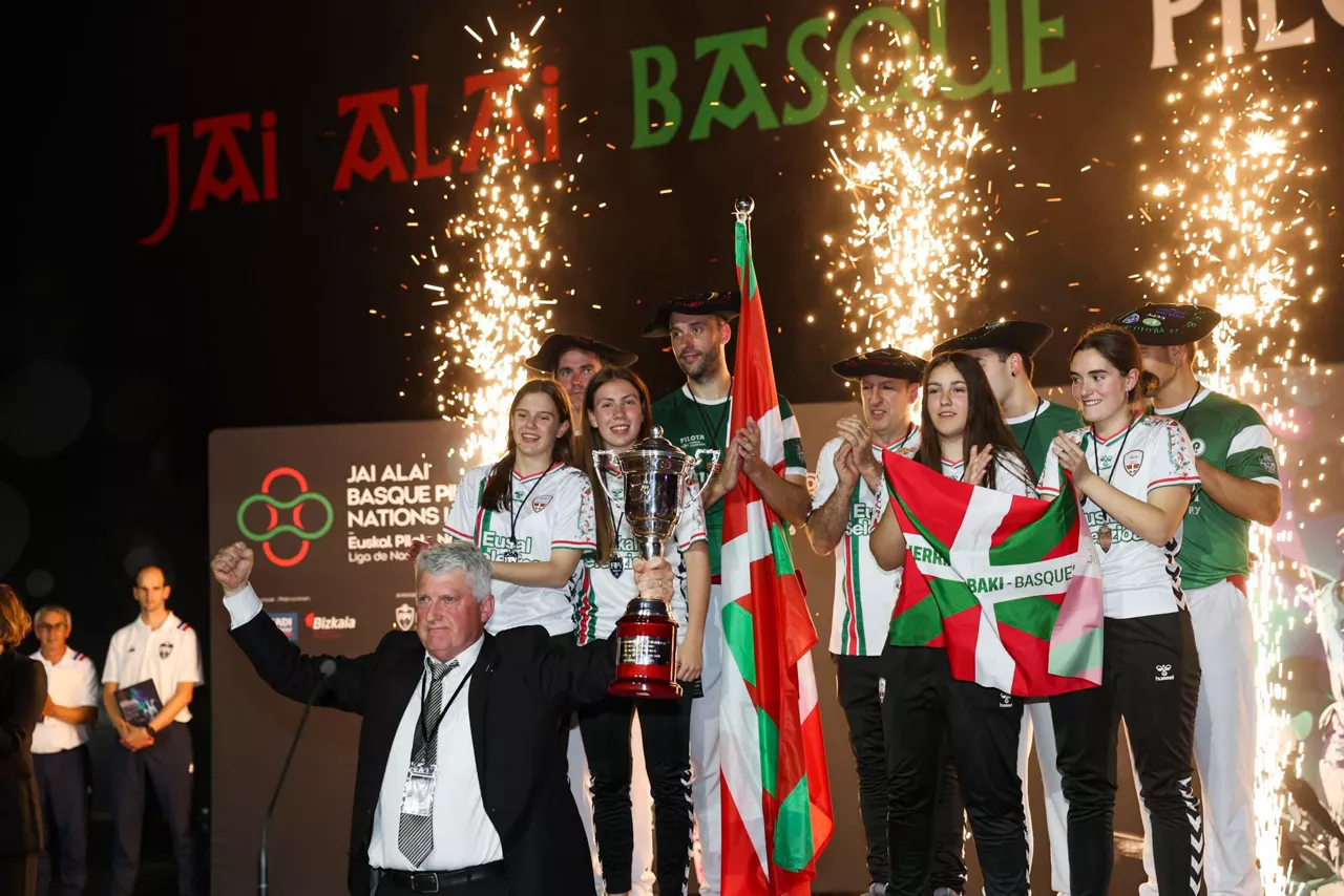 Podium de la Liga de Naciones. EFE