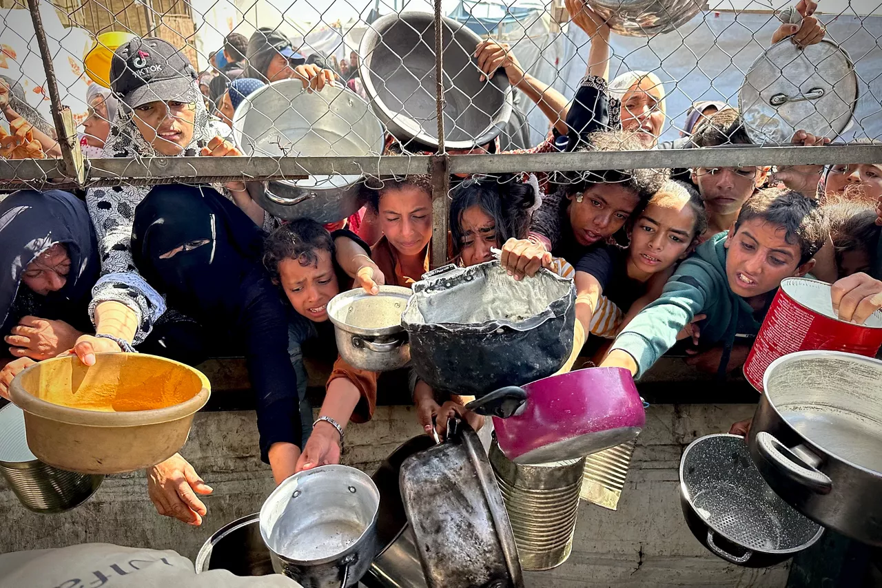 distribución de comida gaza palestina israel guerra