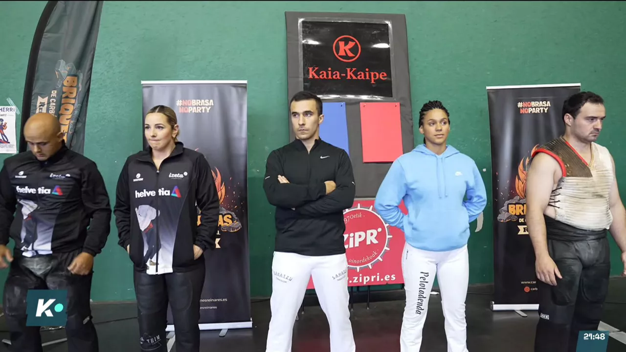 Primera semifinal de "Kirol Herri", en Deba