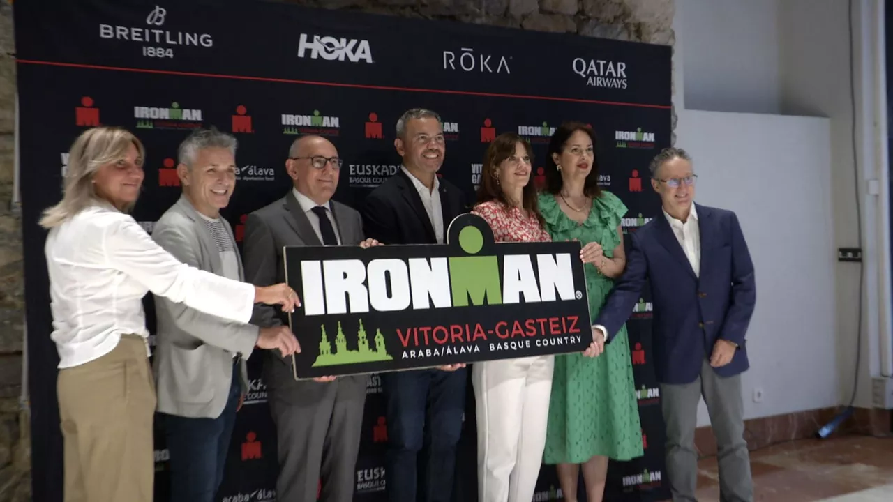 Gasteizko Ironman proba aurkeztu dute 