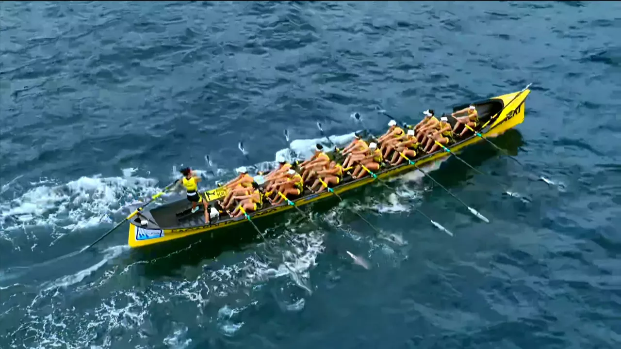 Ibon Arruti eta Amaia Agirre Orioko arraunlariak