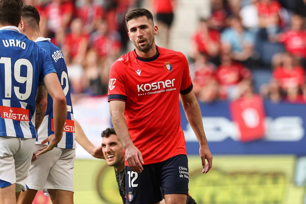 Jesús Areso ha jugado 86 partidos con el primer equipo de Osasuna. Foto: Europa Press.