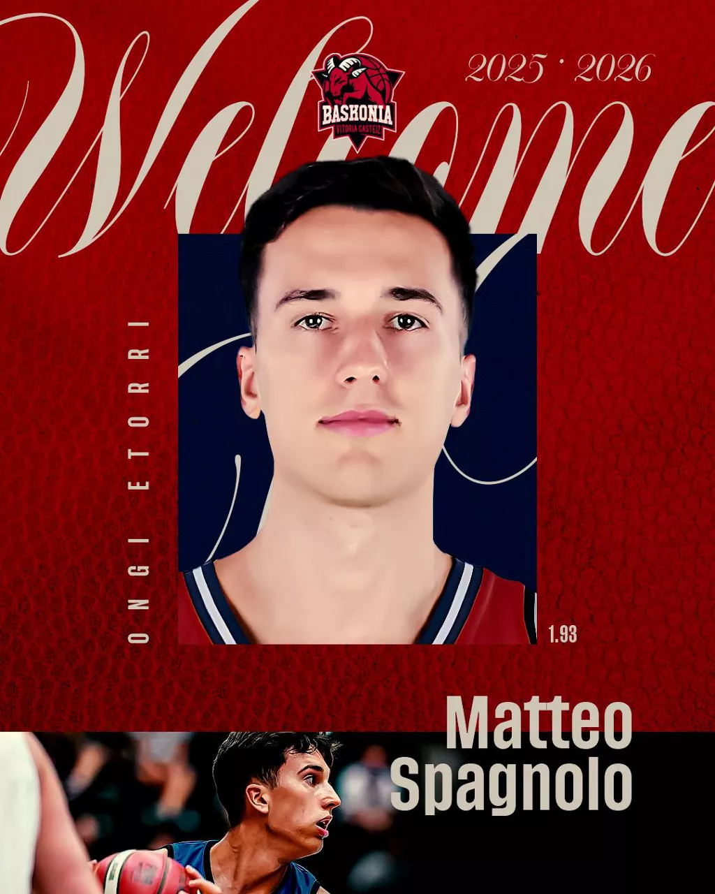 matteo spagnolo, jugador de baskonia