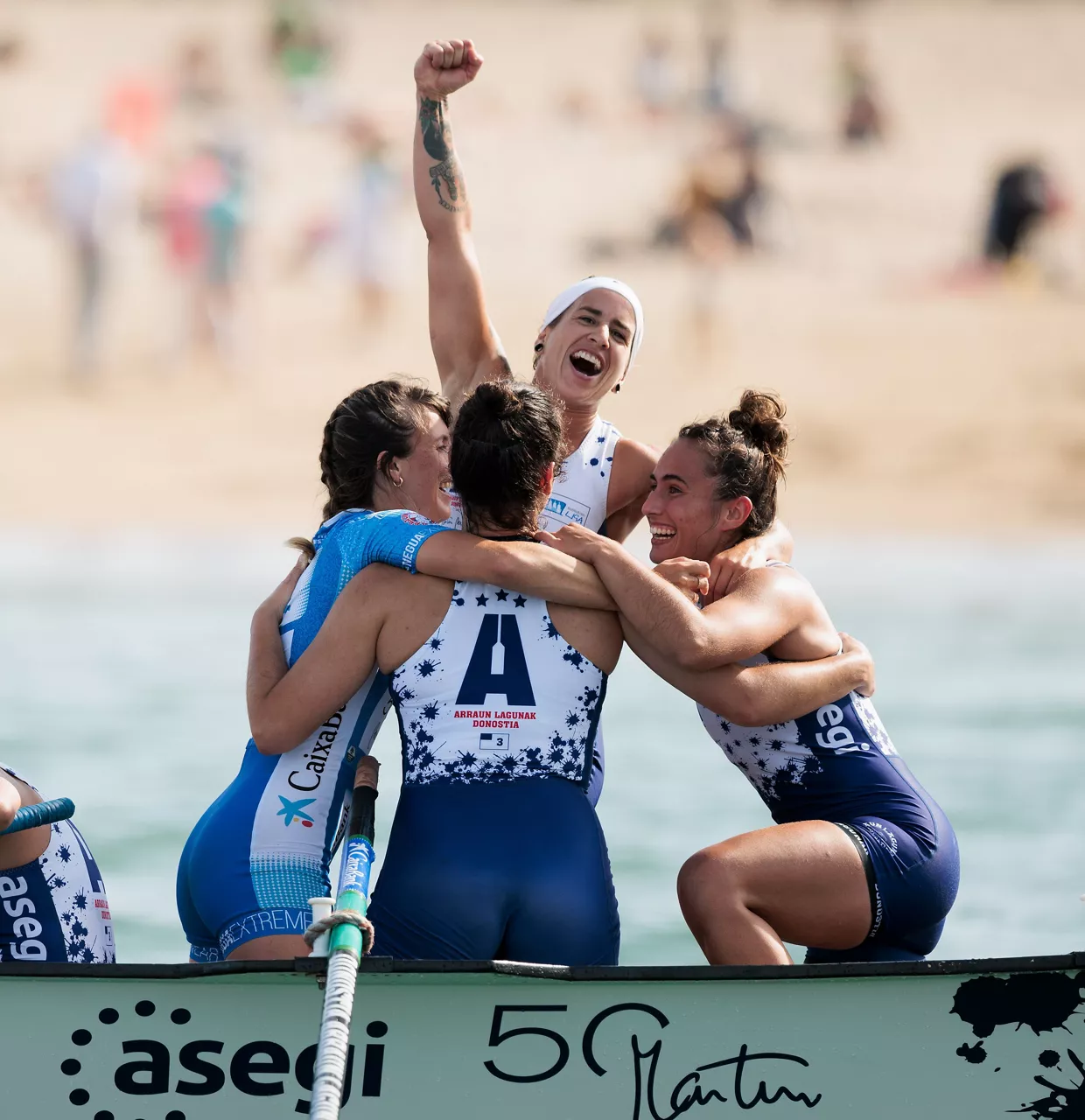 Arraun Lagunak garaile Hondarribian