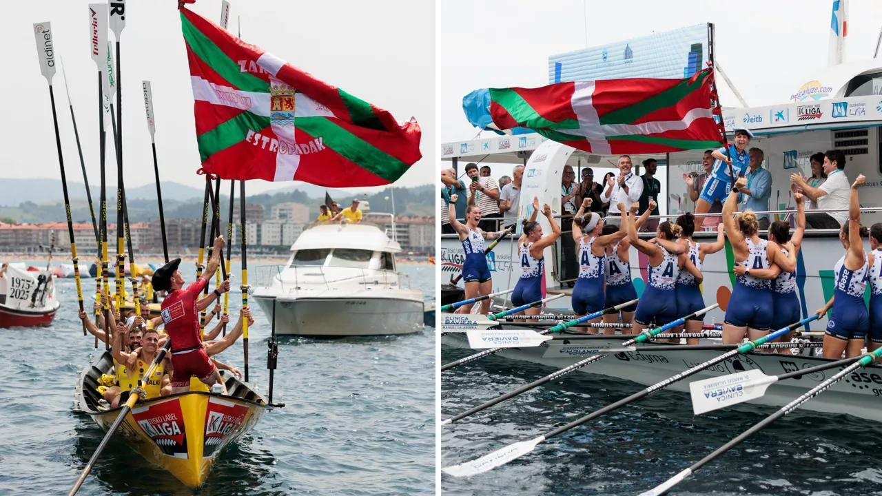 Muntaia Orio eta Arraun Lagunak Zarauzko Ikurrina