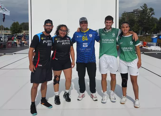 Euskal Selekzioa Wall Ball Lur Ziarrusta eta Miren Larrarte