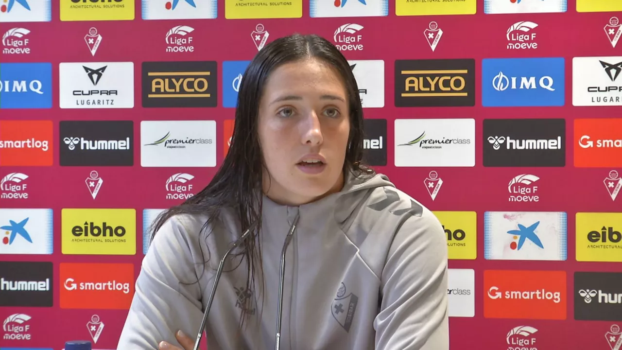 Eunate Astralaga, en la rueda de prensa