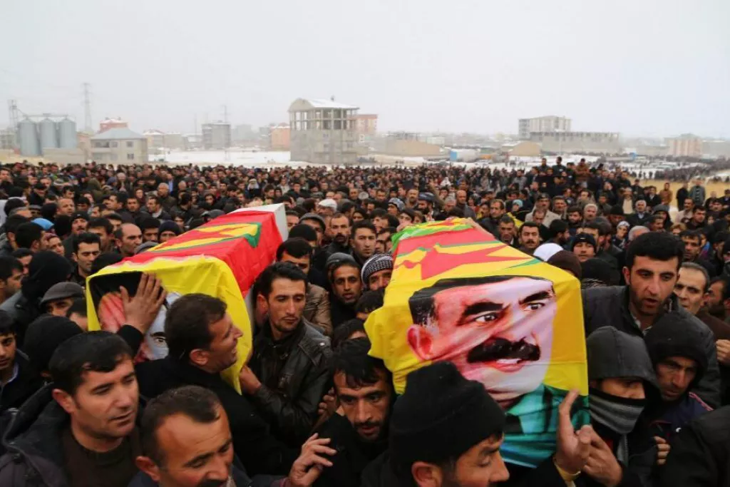 Imagen de archivo de una manifestación del PKK. Foto: Amed News Agency