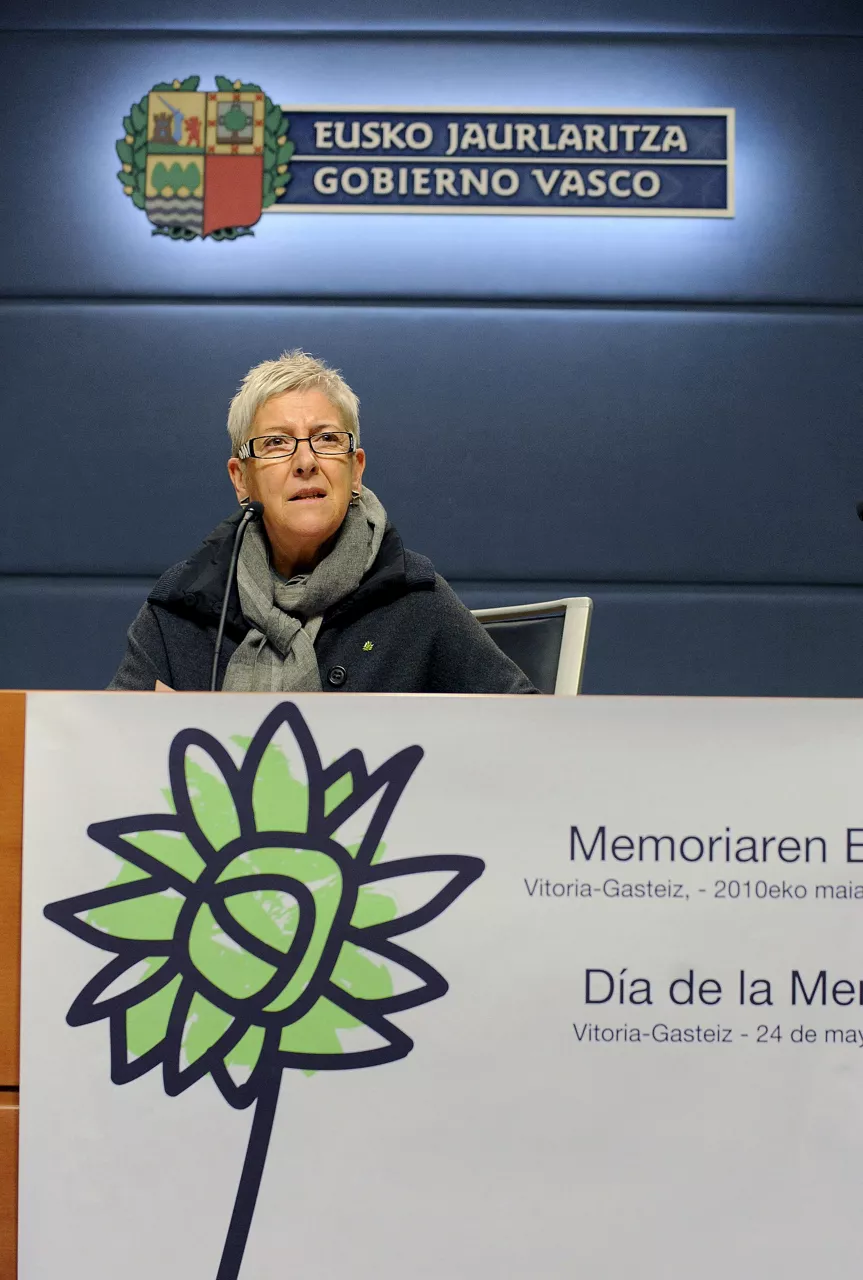 La directora de Atención a las Víctimas del Terrorismo del Gobierno vasco, Maixabel Lasa