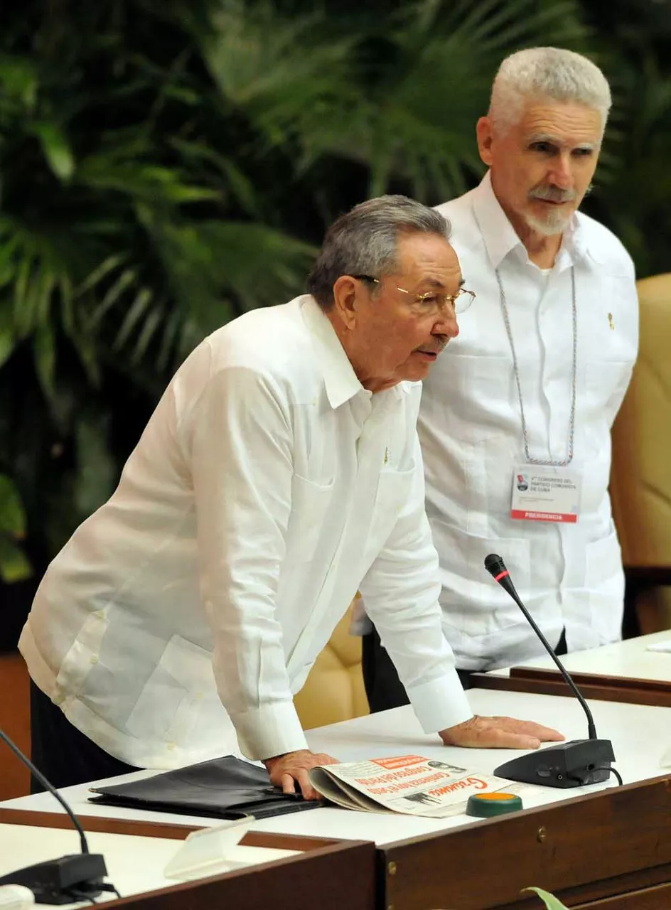 El presidente de Cuba, Raúl Castro, durante el congreso del PCC en La Habana.