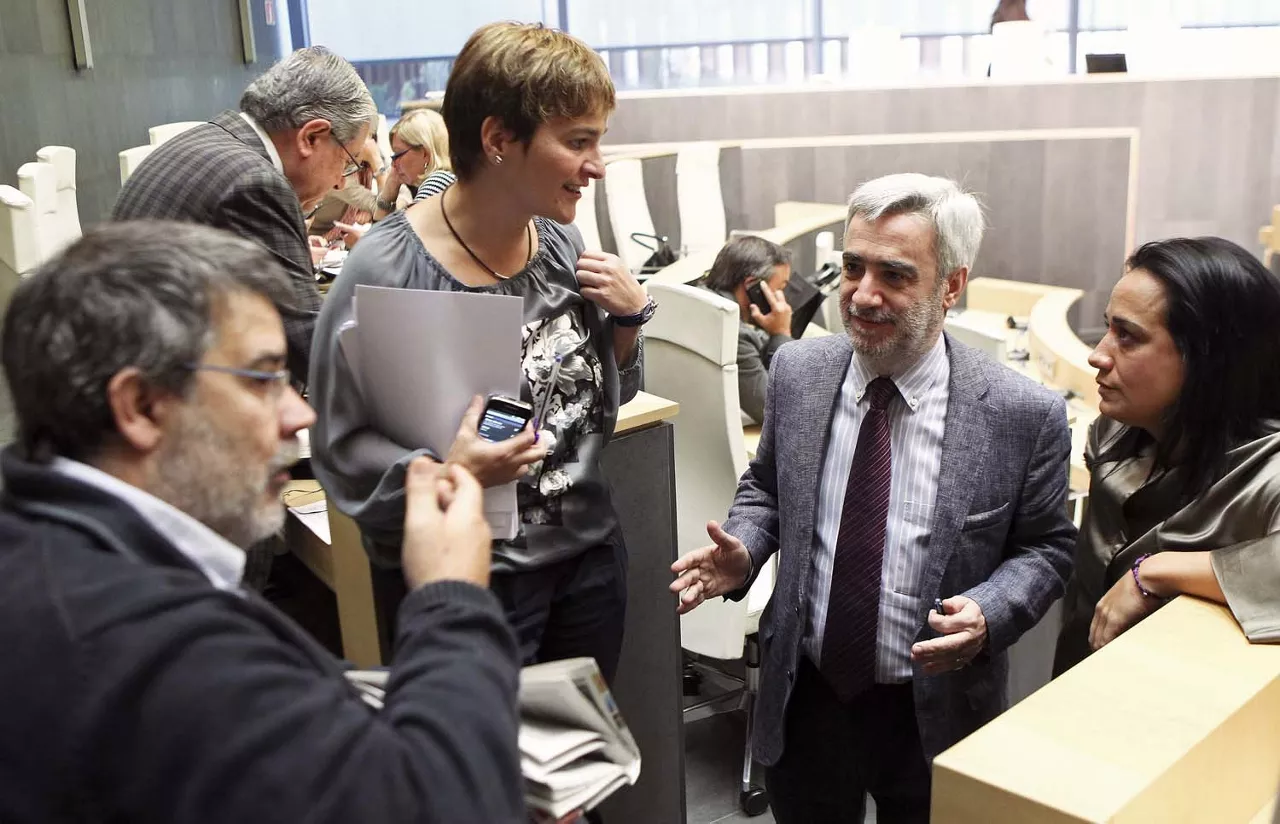 Junteros de Gipuzkoa tras la votación.