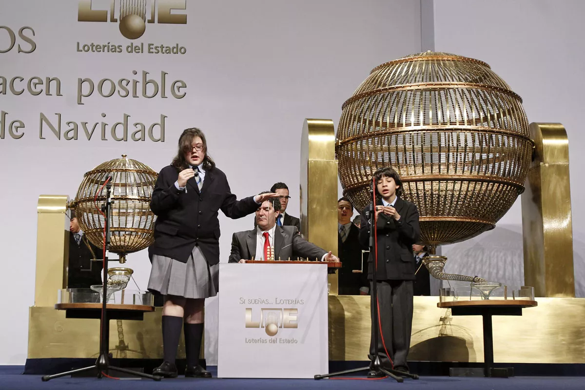 Imagen del sorteo de Navidad de 2011. EFE