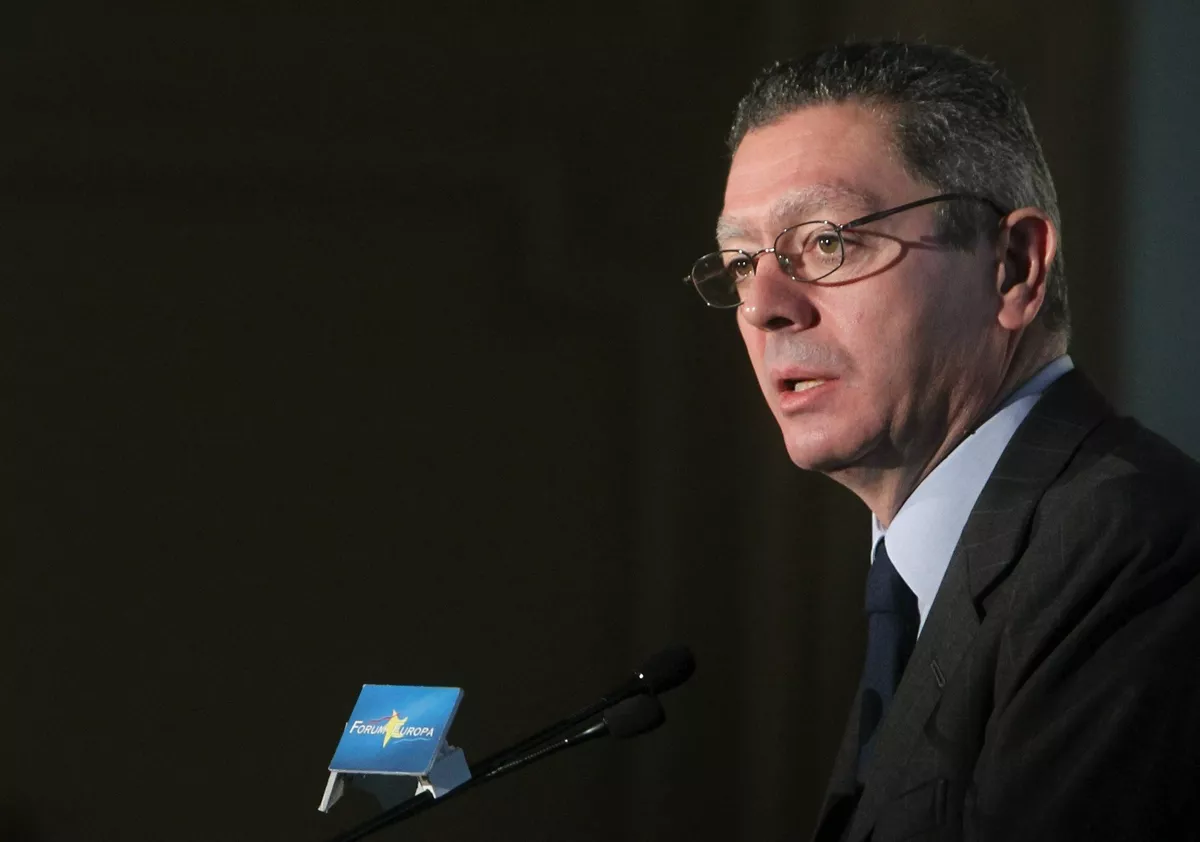 El ministro de Justicia, Alberto Ruiz-Gallardón. Foto: Efe.