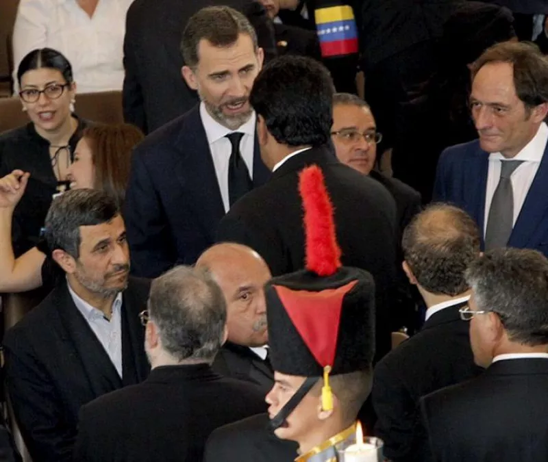 Funeral Chávez_Principe Felipe_Nicolás Maduro