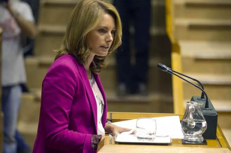 Arantza Quiroga Eusko Legebiltzarrean