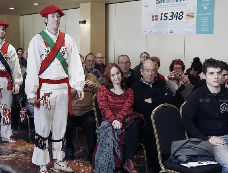 Garaikoetxea lehendakaria ere izan da aurkezpenean. Irudia: EFE