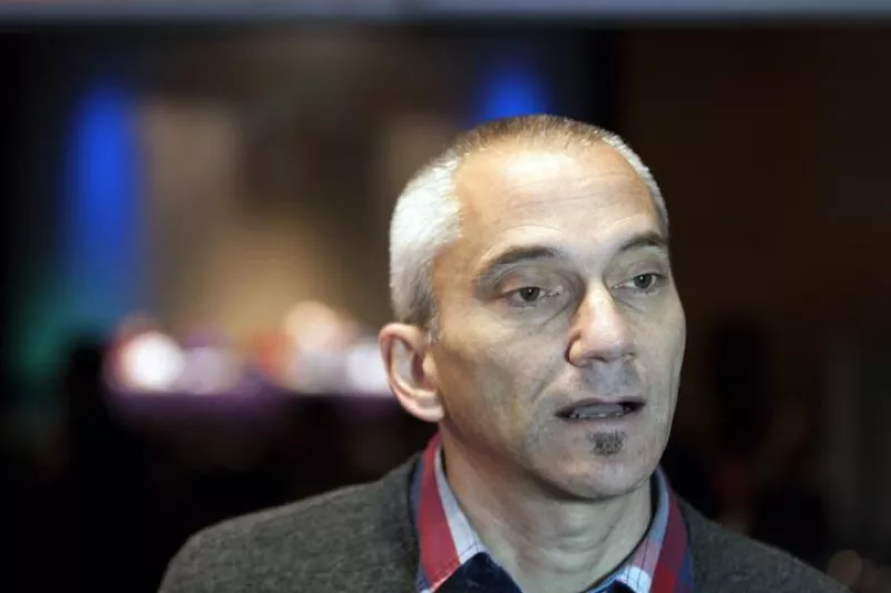 Joseba Permach, herri arabarrean egindako ekitaldian. Irudia: EFE