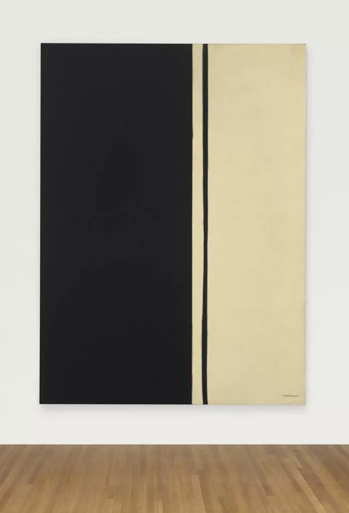 Barnett Newmanen 'Black Fire I' margolana. Argazkia: EFE