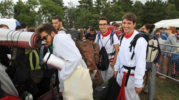 Batzuek San Fermin jaiak musika jaialdiarekin lotu dituzte. Argazkia: EFE