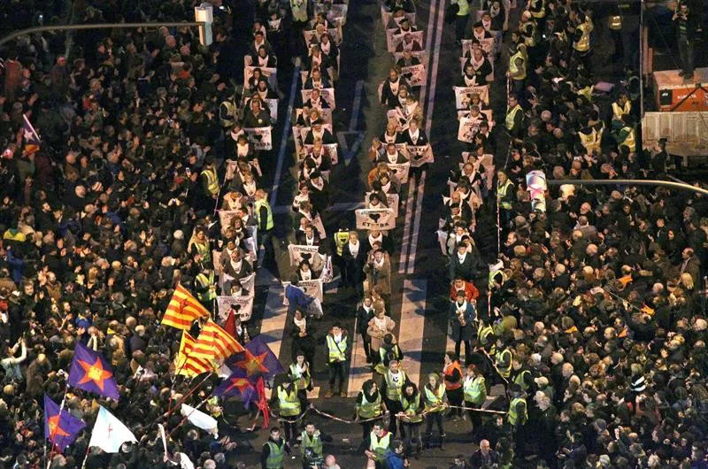 Manifestación en Bilbao.