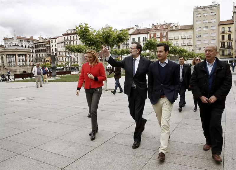Mariano Rajoy Pamplona Iruñea elecciones. EFE