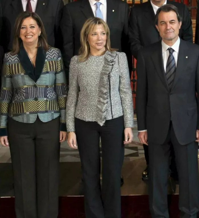Artur Mas, Joana Ortega eta Irene Rigau inputatuak. Artxiboko irudia. EFE