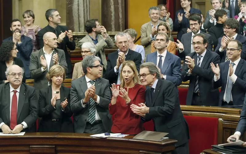 Debate en el Parlamento de Cataluña. Foto: EFE