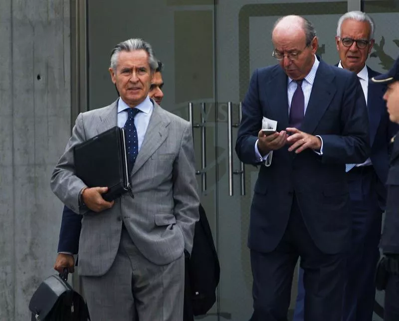 Miguel Blesa, el exprsidente de Caja Madrid, a su salida de la Audiencia Nacional. Foto: EFE