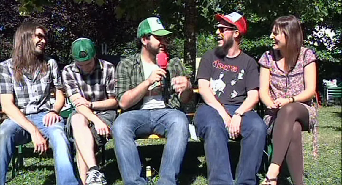 Ainhoa Urretabizkaia, con The Riff Truckers en el Azkena Rock 2011. Foto: EITB