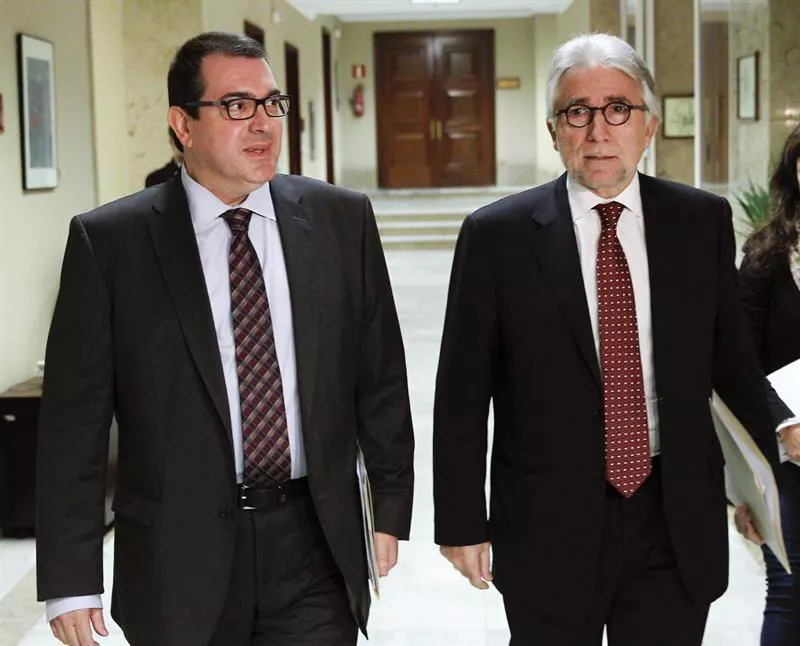 Jordi Jane y Josep Sanchez Llibre, CiU, en el Congreso de los Diputados, EFE