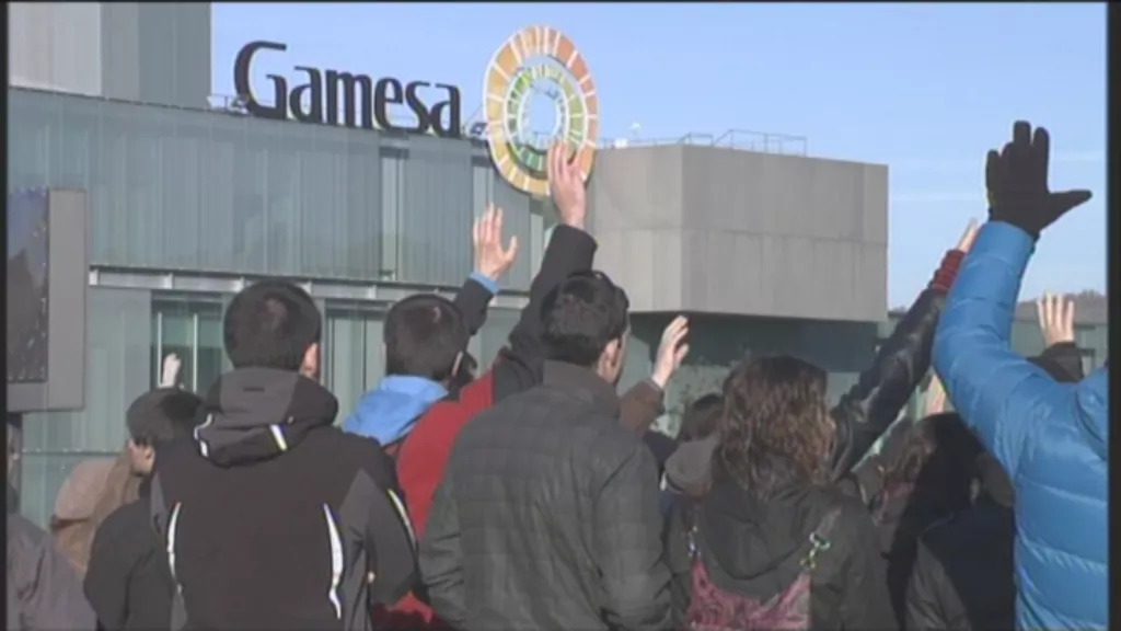 Gamesako langileek egindako protestetako bat.