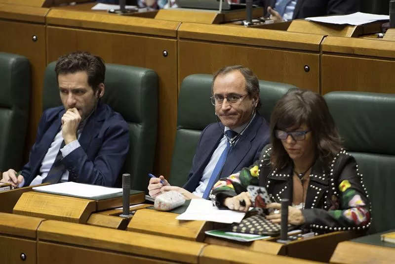 Alderdi Popularreko parlamentariak Eusko Legebiltzarrean. Artxiboko argazkia: EFE