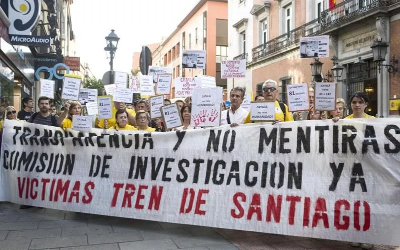 Alviako biktimen protesta.
