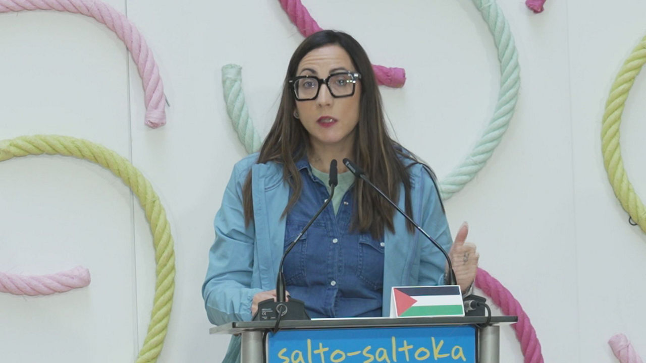 Begoña Pedrosa, Eusko Jaurlaritzako Hezkuntza sailburua, Elgoibarren ospatutako Kilometroak jaialdian.