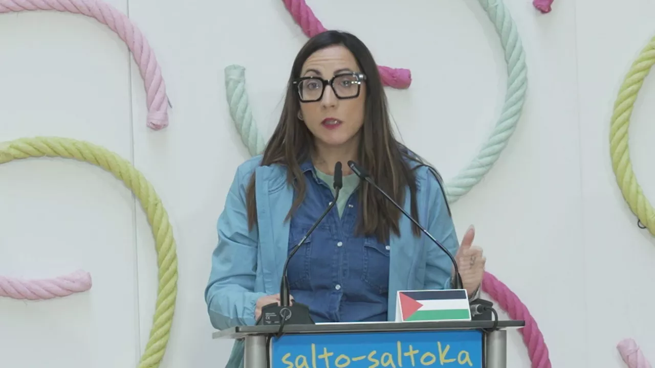 Begoña Pedrosa, Eusko Jaurlaritzako Hezkuntza sailburua, Elgoibarren ospatutako Kilometroak jaialdian.