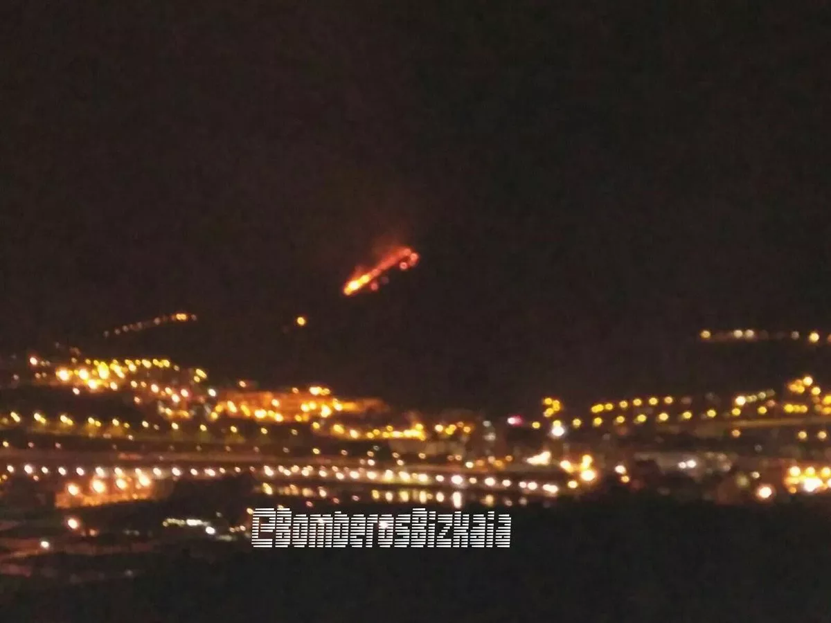 Sutea Barakaldon. Argazkia: @BomberosBizkaia