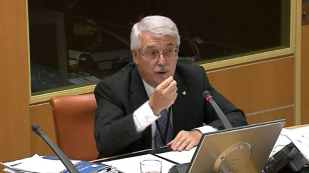 El presidente del TVCP, durante su intervención. Foto: EiTB