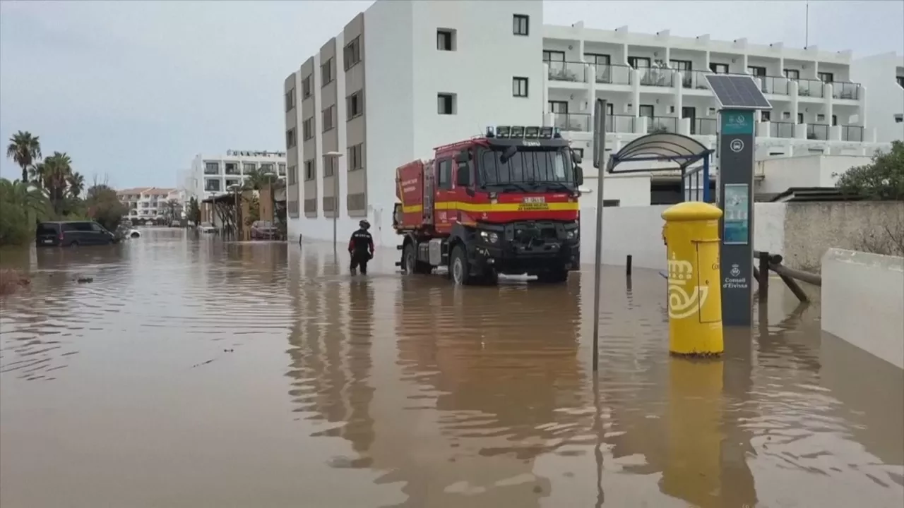 Inundaciones en Ibiza causadas por la dana Alice