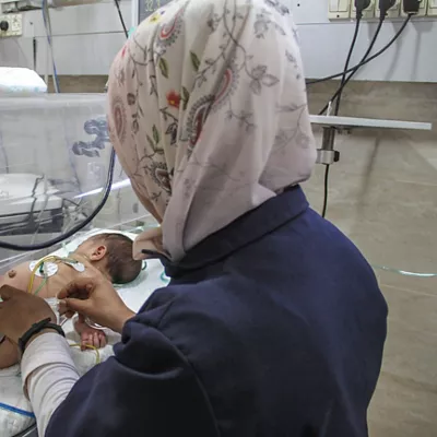 gaza recién nacido desnutrición hambre gosea Europa Press