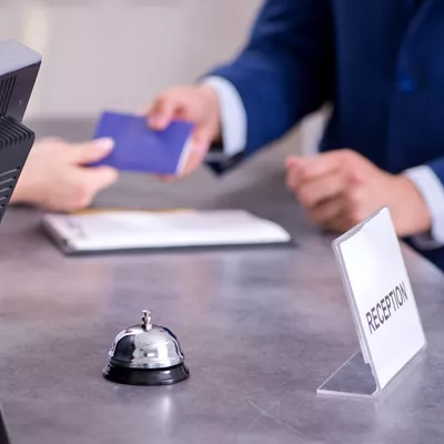 recepción hotel 