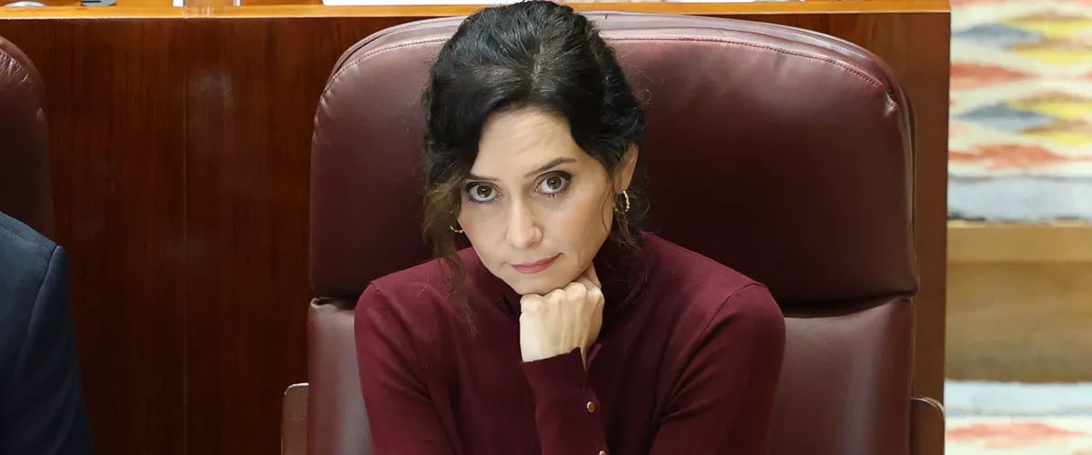 (Foto de ARCHIVO)

La presidenta de la Comunidad de Madrid, Isabel Díaz Ayuso, durante un pleno en la Asamblea de Madrid, a 13 de noviembre de 2025, en Madrid (España). El estado de la sanidad pública de la Comunidad de Madrid tras las incidencias detectadas en los cribados de cáncer, la vivienda o el transporte protagonizarán el Pleno en la Asamblea de Madrid. Además, en la sesión de control los consejeros del Gobierno madrileño tendrán que dar cuenta de los avances del Plan Contra Las Drogas, la contratación pública, las plazas de Formación Profesional, la atención educativa a domicilio, el apoyo a la mujer que está realizando el Gobierno autonómico o las cifras de lectura en la región.



Marta Fernández / Europa Press

13/11/2025