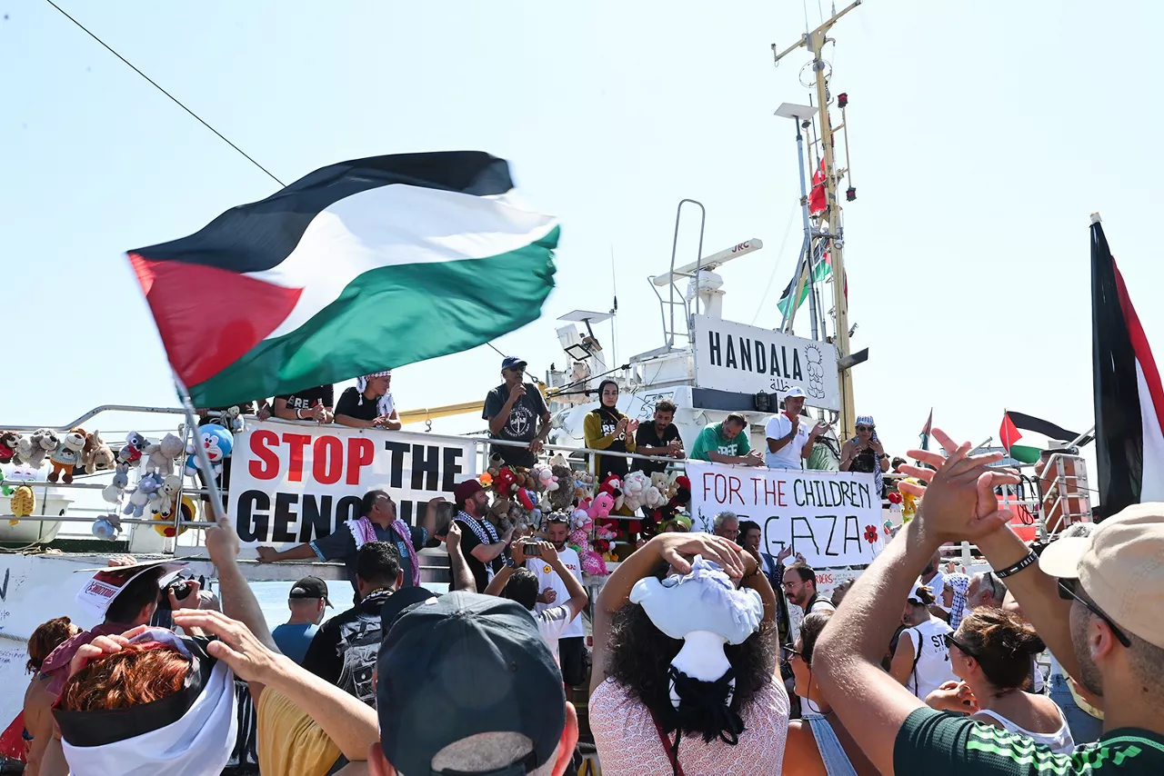 (Foto de ARCHIVO)

Gallipoli, Gallipoli, Italy: Gallipoli: Freedom Flotilla Coalition ship Handala departs for Gaza



Europa Press/Contacto/Fabio serino

20/7/2025