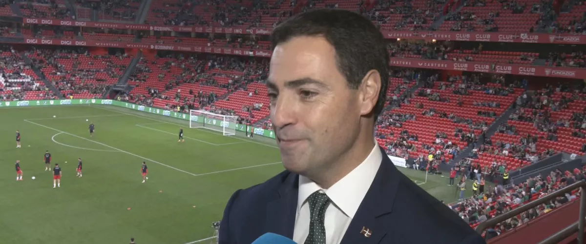 Imanol Pradales lehendakaria, Euskal Selekzioa eta Palestinaren arteko partidaren atarian