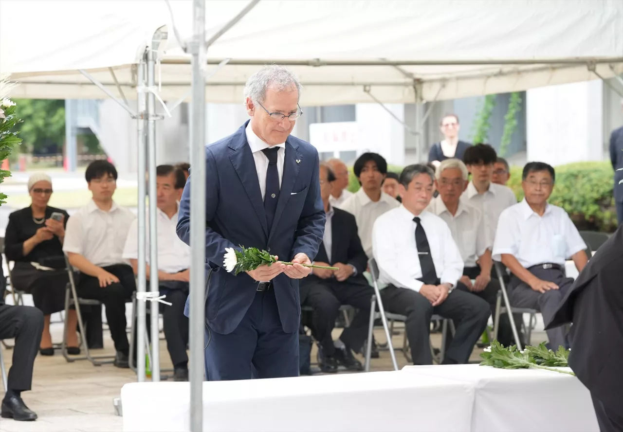 Acto en Hiroshima en el 80 aniversario del lanzamiento de la bomba atómica en la ciudada japonesa



REMITIDA / HANDOUT por EHU

Fotografía remitida a medios de comunicación exclusivamente para ilustrar la noticia a la que hace referencia la imagen, y citando la procedencia de la imagen en la firma

06/8/2025