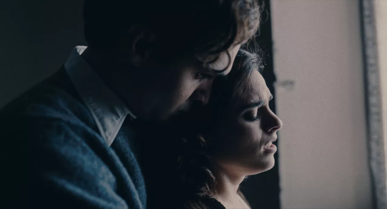 Eneko Sagardoy eta Jone Laspiur aktoreak "Karmele" filmean