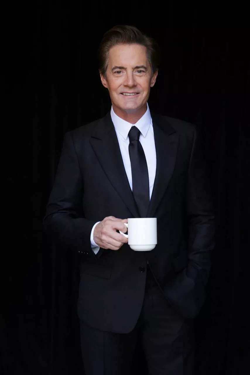 Kyle MacLachlan como el agente Cooper, en una foto subida a Twitter por David Lynch