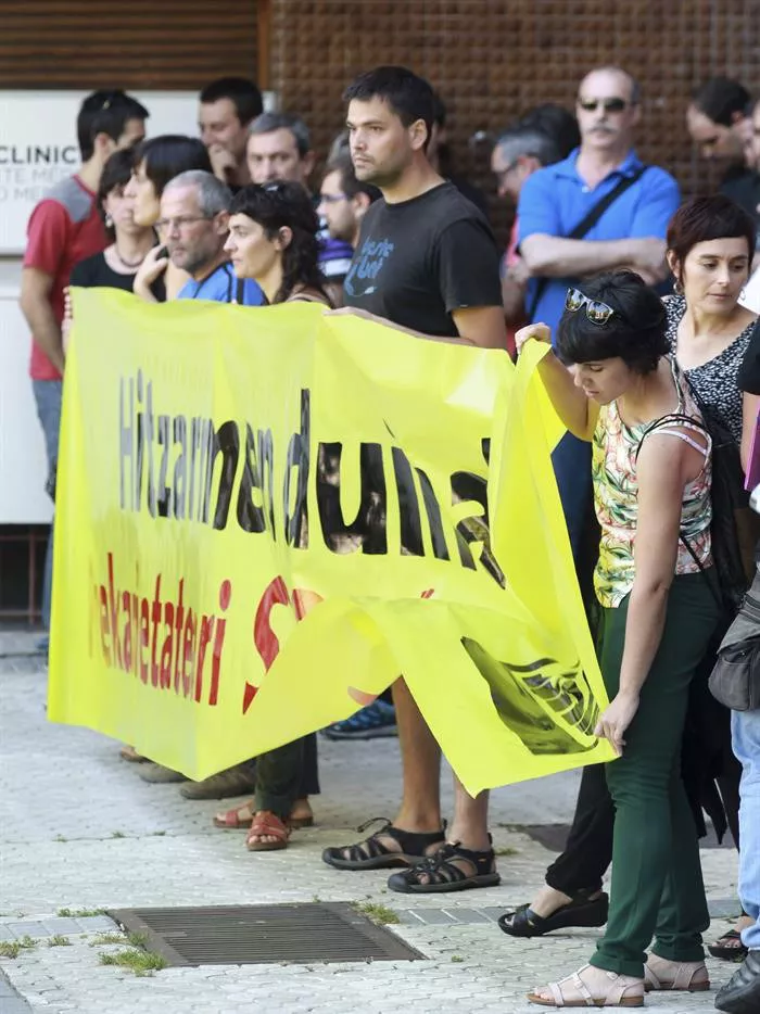 Imagen de la concentración de este viernes. Foto: EFE.