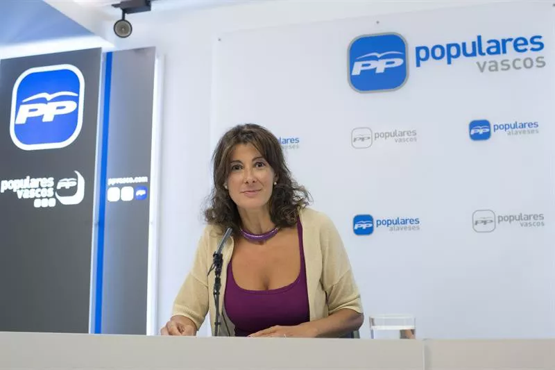 La portavoz del PP vasco, Laura Garrido. Foto: EFE
